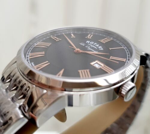 Rotary SWISS MADE Les Originales Mens Watch Sapphire glass GIFT for Him RRP£290 - Picture 6 of 12