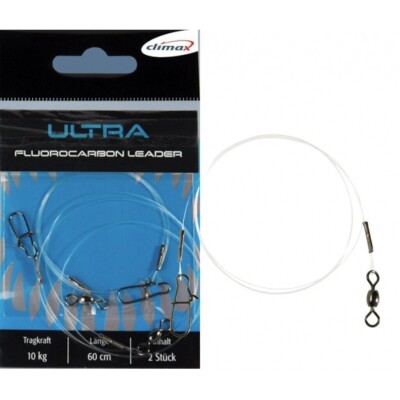 Climax Ultra Fluorocarbon Vorfach 0,70mm mit Wirbel 20kg