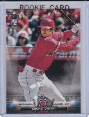 SHOHEI OHTANI ROOKIE CARD Angels Baseball 2018 TOPPS GAME CHANGERS