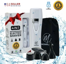 4 in 1 Electric Hair Removal Painless for women, USB Rechargeable & Waterproof