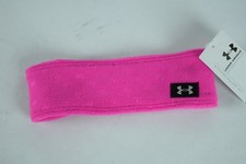 NWT Under Armour UA Girls Fleece Headband Pink 1262465 652 winter