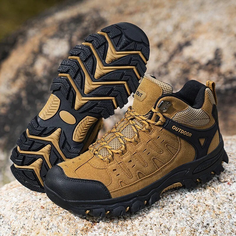 Botte de randonnée imperméable à semelle crantée anti-dérapante