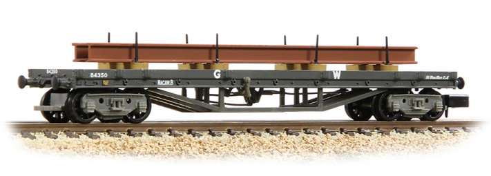 Graham Farish N 373-927C - 30T Macaw B Bogie Bolster GWR Grey, with load