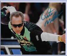 Pete Weber Autographed 8×10 Photo BLUE PAINT PEN with JSA COA