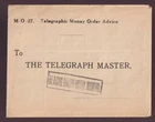 Beach Luxury Hotel Night PO 1959 Telegraphic Money Order envelope