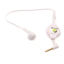 RETRACTABLE MONO EARPHONE HEADPHONE 3.5MM W MIC HEADSET EARBUD for CELL PHONES