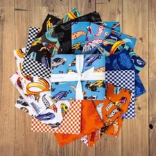 16 Fat Quarters - Assorted Hot Wheels Made to Race Fat Quarter Bundle