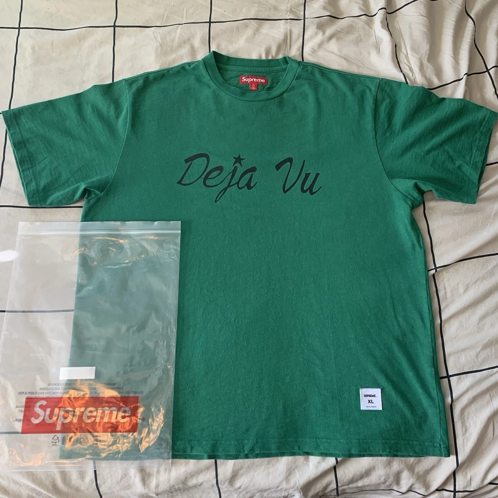 Haut Supreme Deja Vu S/S FW23 vert XL chemise