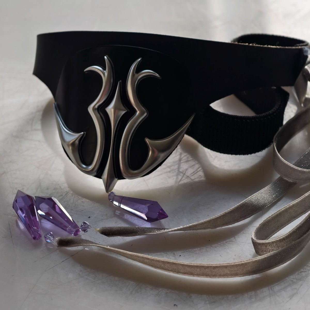 Anime CODE GEASS Lelouch of the Rebellion Cos Black Leather Face