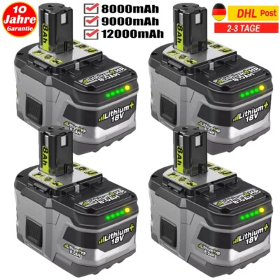 18V 8Ah 12Ah Akku für RYOBI One Plus Lithium RB18L50 P108 RB18L40 Batterie