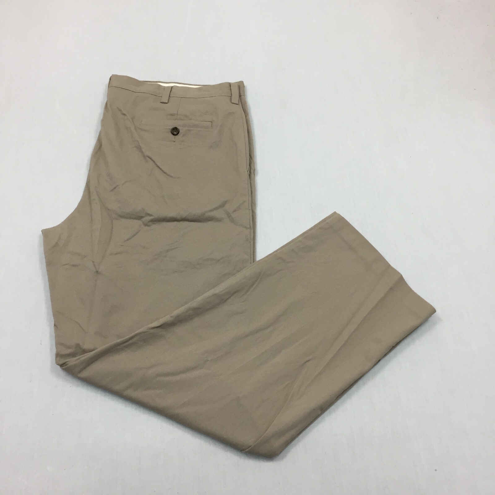 Dockers Chino Trousers Cotton Pants Straight Fit Mens Size 40W 32L Beige