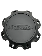 Pro Comp Flat Matte Black 8 Lug Wheel Center Cap 6031CAP1 STAMPED LOGO