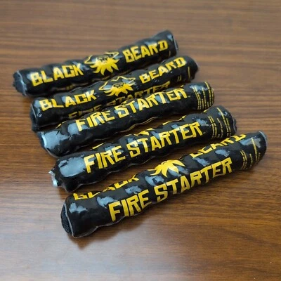 Black Beard Fire Starter LOT OF 5- Survival Tinder Ropes - FREE SHIPPING!