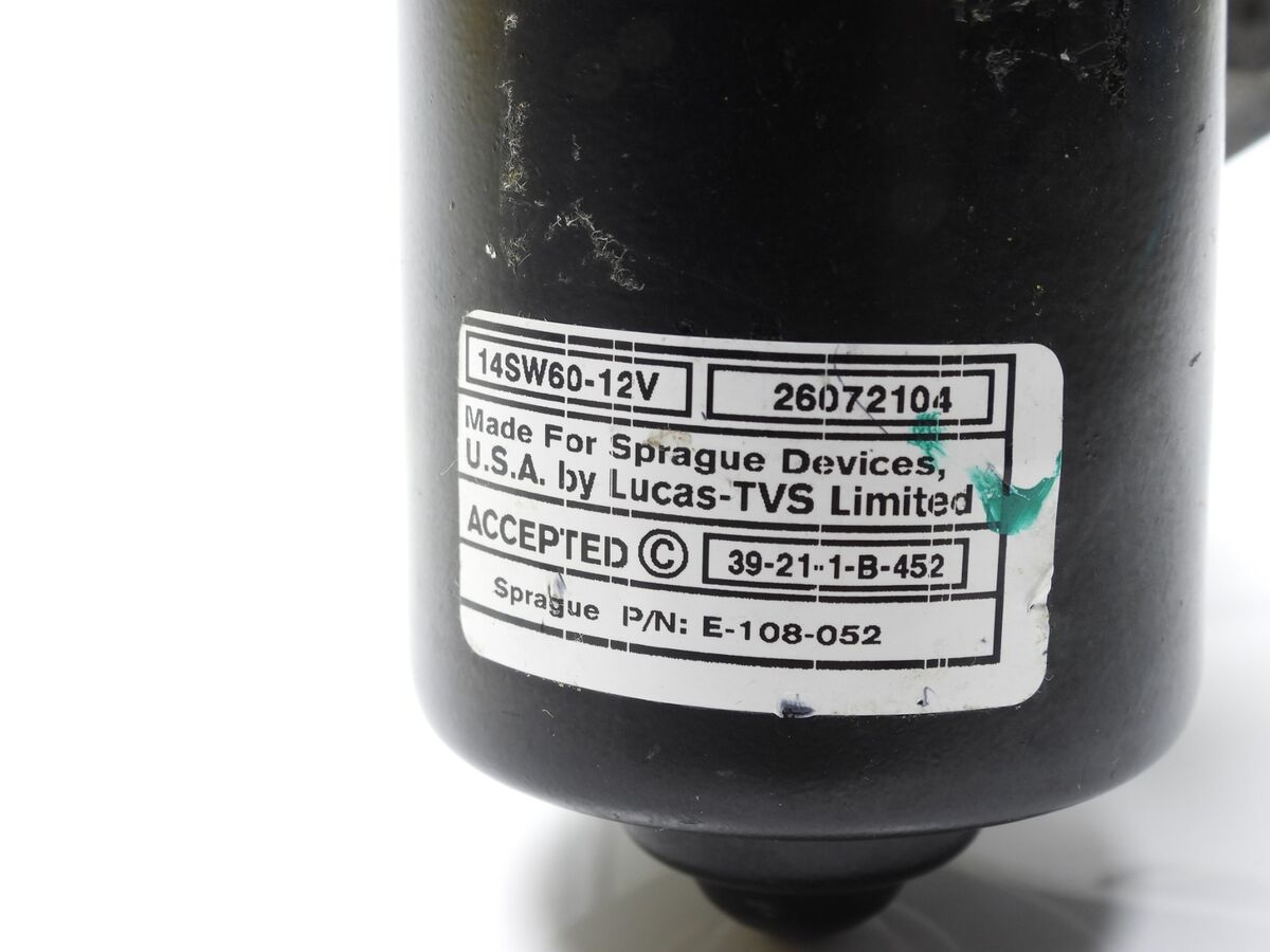 Sprague E-108-052 Wiper Motor 14SW60-12V 26072104 5-Pin Plug Sprague E-108-052 Wiper Motor 14SW60-12V 26072104 5-Pin Plug