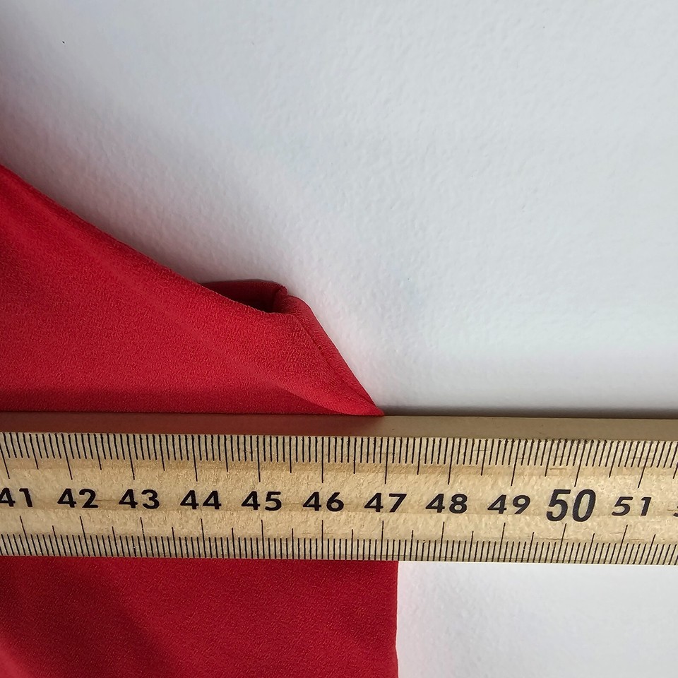 Portmans Top Womens 10 Red Sleeveless Blouse Layered Chiffon Boho Fairy