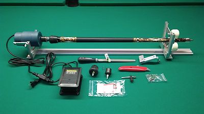 SHARPSHOOTER POOL CUE TIP LATHE INCLUDES HOW TO MANUAL do repairs MADE IN USA