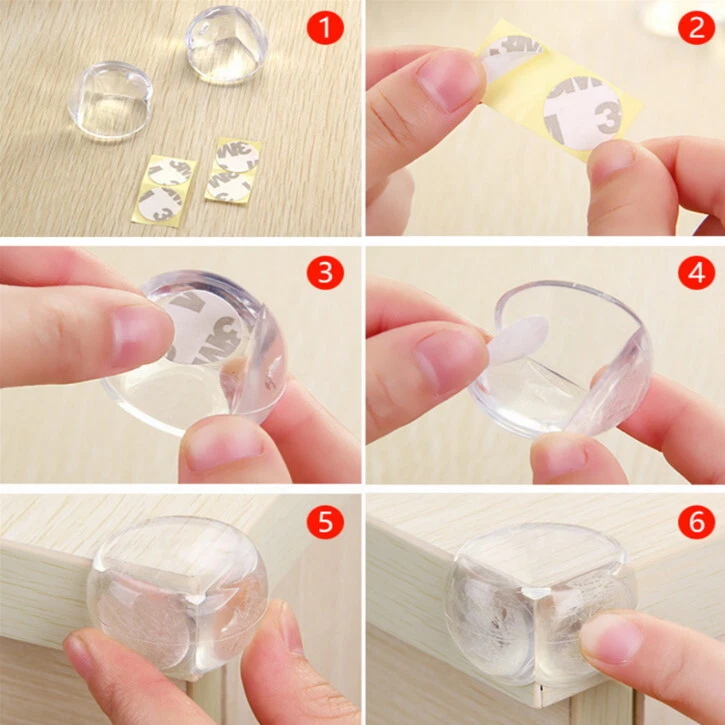 Kantenschutz Eckschutz Ecken Schutz Kinder Baby Sicherheit Gummi Möbel Tisch GUT - Bild 4 von 4