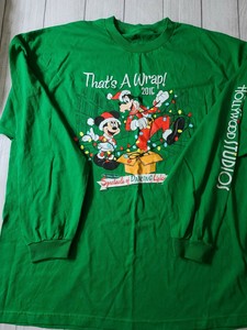 Disney 15 That S A Wrap Osborne Lights Mickey Green L S T Shirt 3xl Xxxl 3x Ebay