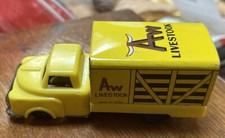 VINTAGE TIN LITHO FRICTION TOY TRUCK LW LIVESTOCK 4" LONG MADE N JAPAN