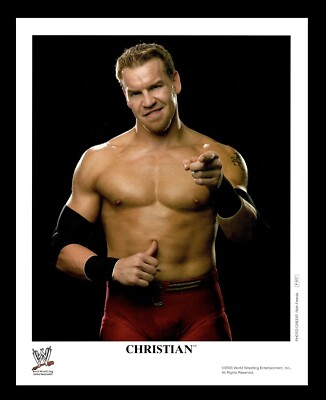 WWE CHRISTIAN P-837 OFFICIAL LICENSED ORIGINAL 8X10 PROMO PHOTO FROM 2003 RARE