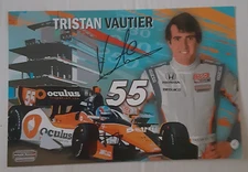 Tristan Vautier #55 Autographed Hero Card Oculus Schmidt-Peterson Racing IndyCar