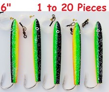 6" Rigged Cedar Plugs Zucchini Tuna Trolling Saltwater Fishing Lures Select qty