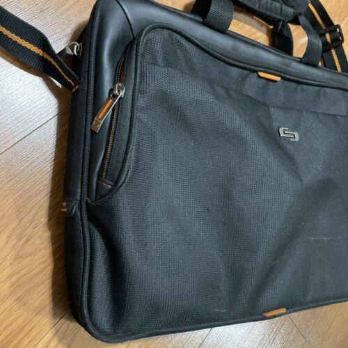 Solo New York Ace Slim Briefcase for 13'' To 15'' Laptop used Lightly with Strap - Picture 3 of 16