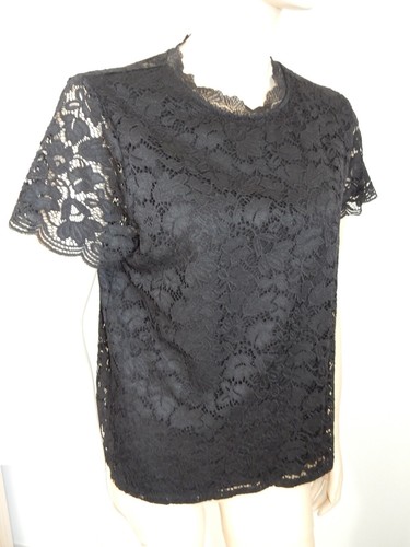 Robe Noire En Dentelle Doublée H&M - Neuve Avec étiquettes, Taille S, Style Fourreau Midi
