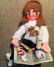 Someone Special stuffed felt holiday figurine ornament