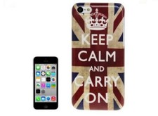 NUOVISSIMA Cover Bumper Case Custodia iPhone 5C modello bandiera UK Keep Calm