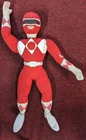 Power Rangers Red Ranger Big Plush Toy Doll Mighty Morphin 1990s Vintage 18"