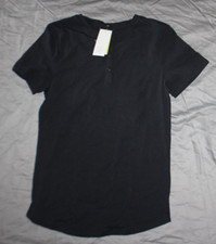 Men's Goodfellow Henley shirt black size Small