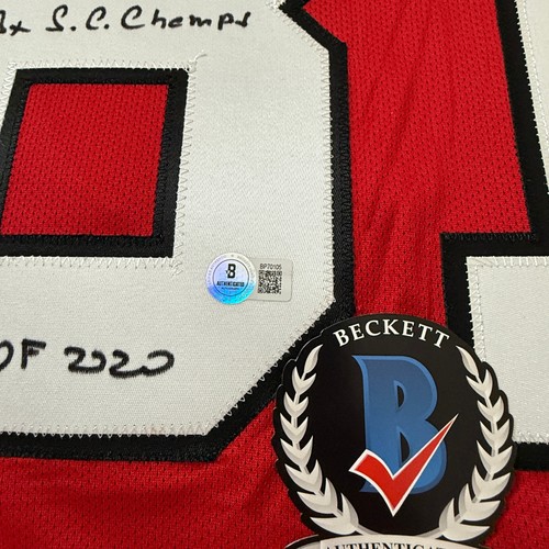 MARIAN HOSSA SIGNED CHICAGO BLACKHAWKS REEBOK JERSEY BECKETT BAS COA BP70105 - Picture 3 of 5