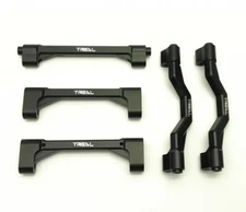 Losi LMT Treal Machined Aluminum 5pc Upper Chassis Brace Set - Black!