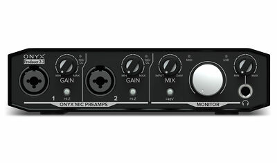 Mackie Onyx Producer 2.2 2x2 USB Audio MIDI Recording Studio Interface -UC
