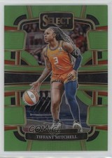 2024 Panini Select WNBA Concourse Neon Green Prizm 19/75 Tiffany Mitchell 1e88