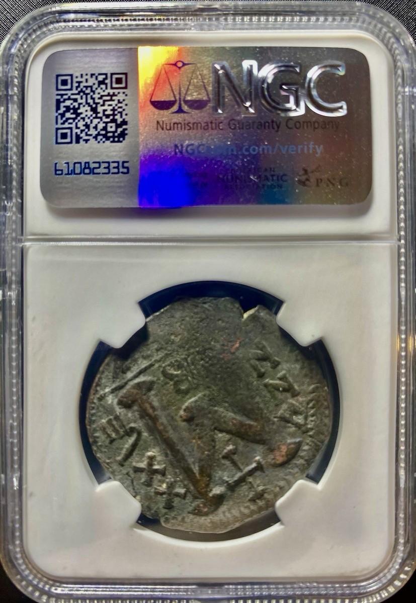 Large Byzantine Coin 527-565 AD Justinian I NGC Certified Ancient
