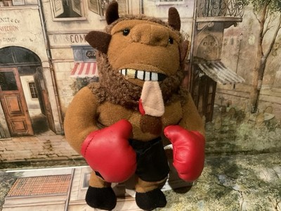INFAMOUS MEANIE MIKE TYSON MIKE BISON W/EAR IN MOUTH PLUSH TOY 1998 (  READ ! )