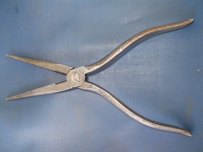 Vintage Elliott Lucas 8'' Longnose Pliers. WW2 Military Arrow  ᗑ Dated 1945.  VGC