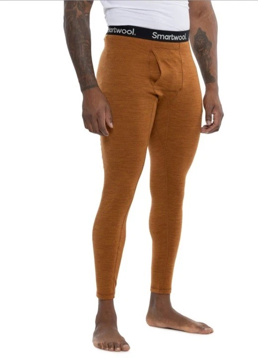 $115 SmartWool Men's Thermal Merino Wool Base Layer Bottom- Acorn - XLarge -New