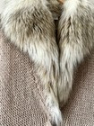 Ann Taylor Loft Cable Knit Sweater Vest Wool Blend Faux Fur Collar  Size S — photo 3