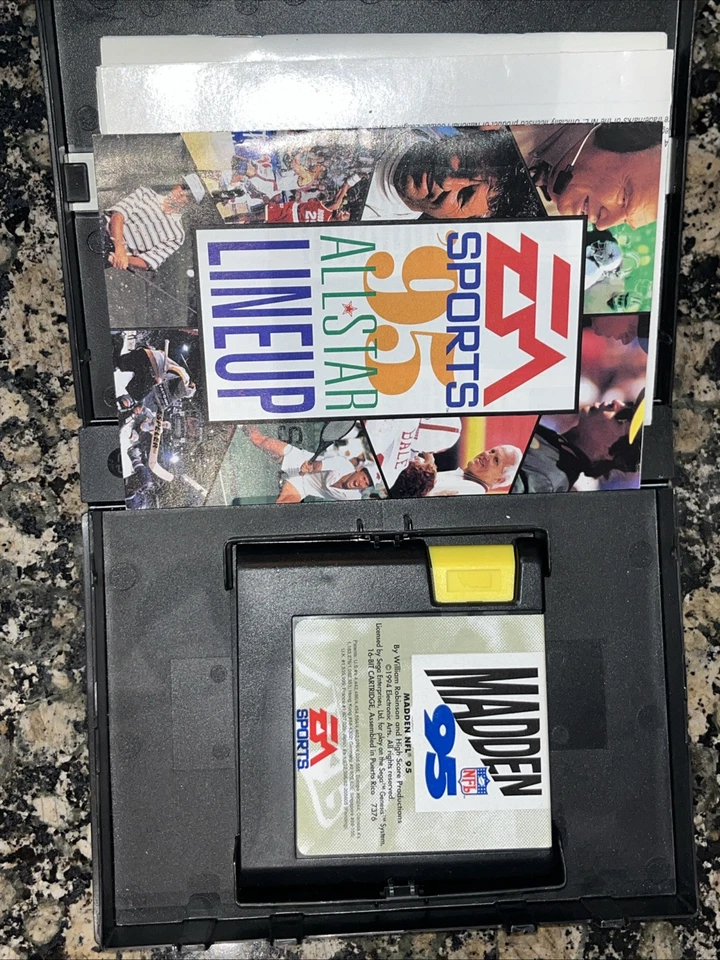 Madden NFL 94 & Madden NFL 95 (Sega Genesis, 1994) Registration Card And Poster  - Image 2 of 4