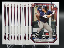 Lot (10x) ERIC HARTMAN 2026 Bowman Baseball ALL 1st Bowman base paper cards