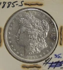 1885 S US Morgan Silver Dollar $1 XF+  (Cleaned) Key Date
