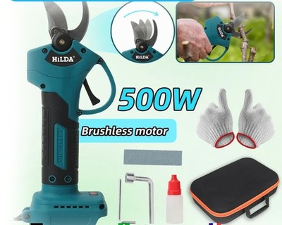 New Brushless Electric Pruning Shears Cordless Fruit Tree Branches Scissor Power