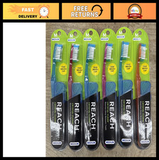 Crystal Clean Toothbrush - Medium Bristles, 6 Pack, Oral Care Essential
