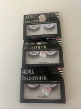 3 Pairs Ardell Faux Mink False Eyelashes. Lightweight  Knot-Free 817 BLACK