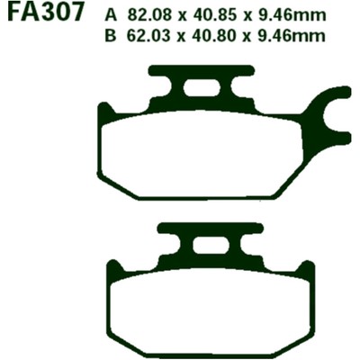 Bremsbeläge Bremsklotz Sinter R EBC vorne links Bremssteine brake pads sinte 1