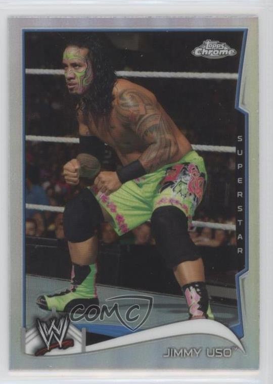 2014 Topps Chrome WWE Refractor Jimmy Uso #74 0w6