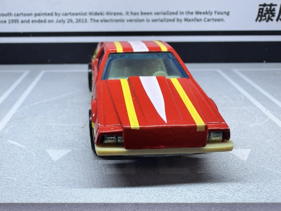 Винтажный 1979 Hot Wheels литой 1/64 красный AMC Turismo DeLorean желтовато-коричневый интерьер HK VG - Изображение 4 из 4